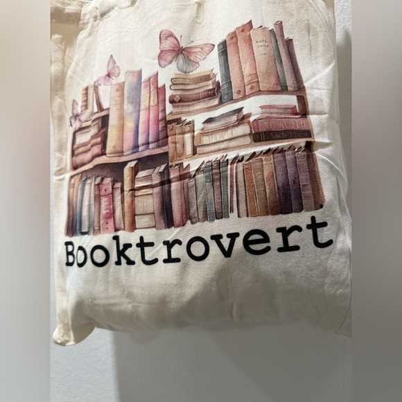 BOOKTROVERT BOOK TOTE BAG- NWOT - Picture 6 of 15